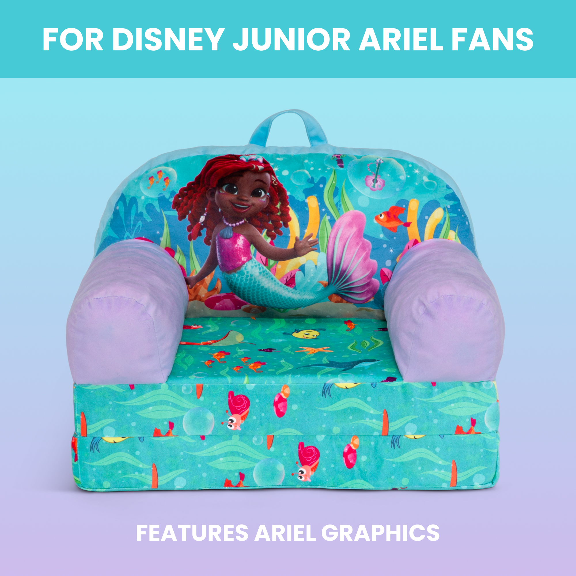 Ariel Cozee Buddy Flip-Out Chair | Delta Children